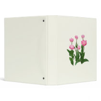 Circle of Pink Tulips binders