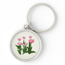 Circle of Pink Tulips keychains
