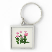 Circle of Pink Tulips keychains
