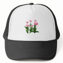 Circle of Pink Tulips hats