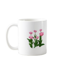Circle of Pink Tulips mugs