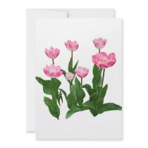 Circle of Pink Tulips invitations