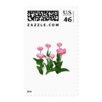 Circle of Pink Tulips stamps