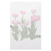 Circle of Pink Tulips stationery