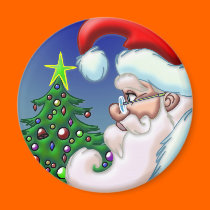 Circle of Santa magnets