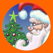 Circle of Santa stickers