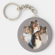 Circle of Shelties Keychain