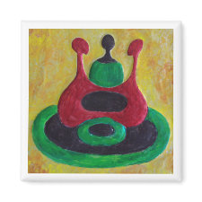 Circle of Sisters Magnet_African Art Gifts magnet