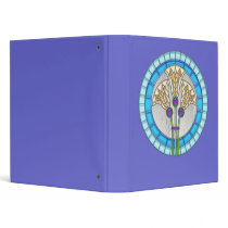 Circle of Stained Glass Lilies Binders