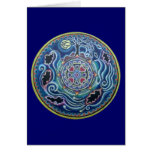 Circle of the Seasons- Fall Equinox Mandala Card