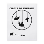 Circle of Trussed / Trust Wordplay flyers