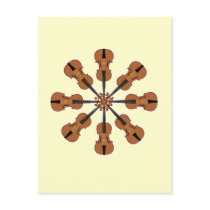 Circle of Violins postcards by tshirtypoo Circle of Violins postcards