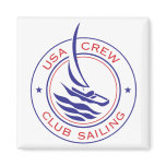 Circle Patch_USA Crew Club Sailing magnet