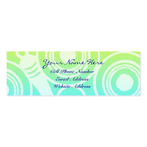 Circle Pattern Geometric Profile And Business Card (front side)