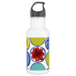 Circle pattern with flowers .JPEG Stainless Steel Water Bottle