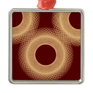 circle reddish brown 467 abstract art christmas tree ornaments