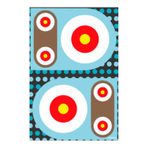 Circle Target Robot Buttons posters