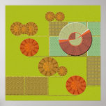 Circle Texture Style Shape Canvas Poster
