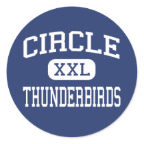 Circle - Thunderbirds - High - Towanda Kansas stickers