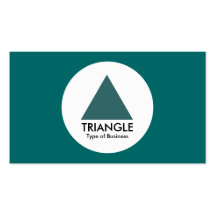 Circle - Triangle - Moss Green Business Card