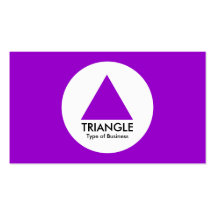 Circle - Triangle - Purple Business Card Template