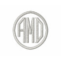 Circle Wedding Monogram embroideredshirt