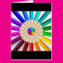 Circled Colored Pencils Card Circled Colored Pencils Card