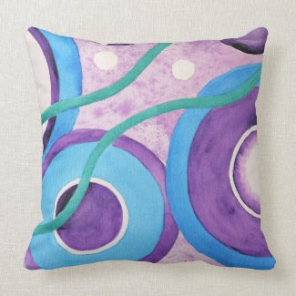 Circles Abstract pattern throwpillow