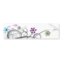Circles and Loops Retro Bumper Sticker bumper stickers by Itayasdesigns Circles and Loops Retro Bumper Sticker bumper stickers