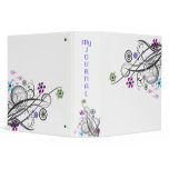Circles and Loops Retro My Journal Large Binder