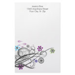 Circles and Loops Retro Personalized Stationery