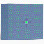 Circles and Squares in Purple and Green Avery Bind Vinyl Binders