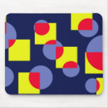 Circles and squares mousepad