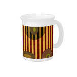 Circles and stripes beverage pitcher