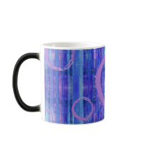 Circles Blue Abstract Modern Art Mug mugs
