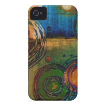 Circles & color...abstract art. iPhone 4 case