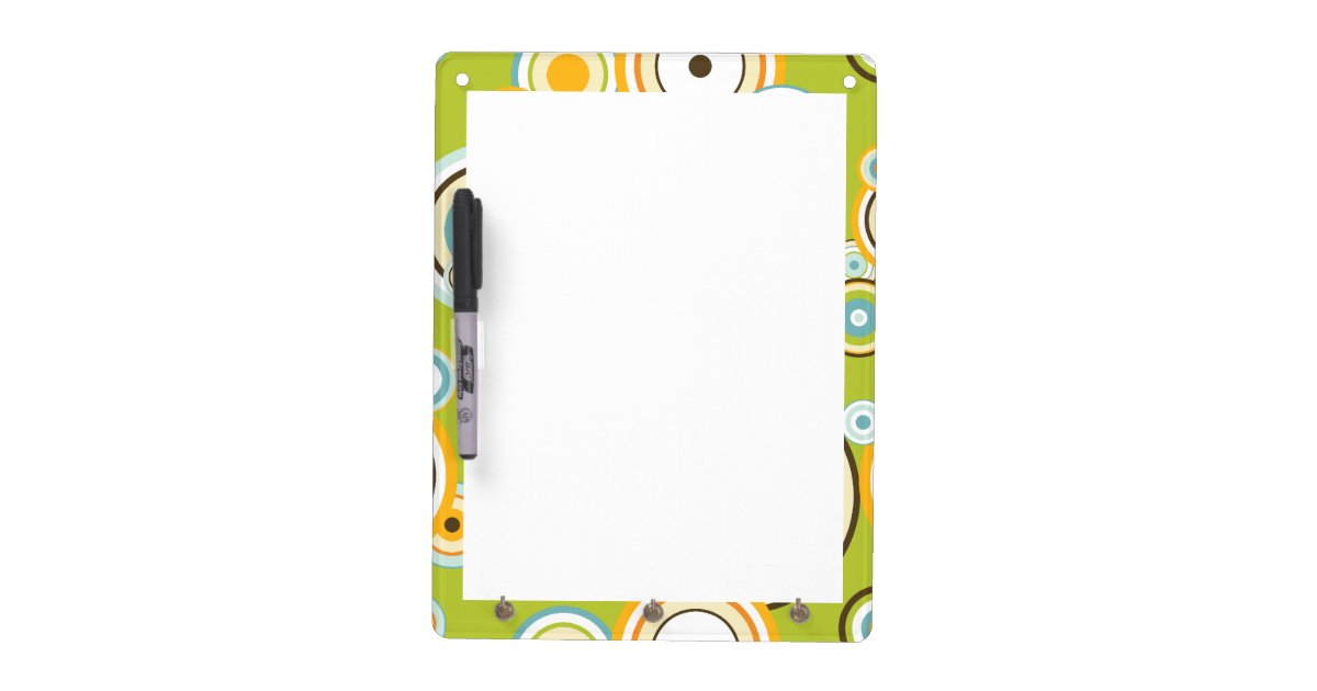 Circles Dry Erase Board Zazzle