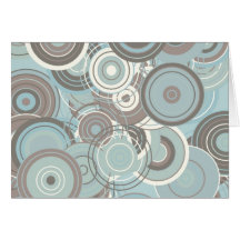 Circles in Blue and Gray Card