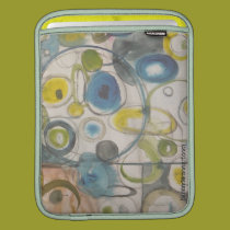 Circles ipad sleeve by Kim Anderson Art ipad sleeves