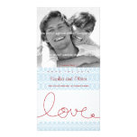 Circles + Love Aqua Save The Date Photo Card