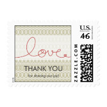 Circles + Love Stone Thank You /RSVP Custom Stamps