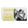 Circles + Love Tea Wedding Thank You Photo Card
