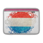 Circles; Luxembourg Flag; MacBook Sleeve