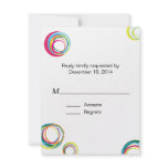 Circles n Circles Wedding Response Card Invites