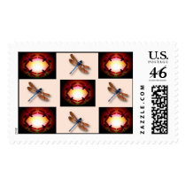 Circles of Dragonflies postage