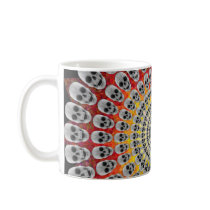 Circles of Skulls & Fire Graphics: Coffee Mug