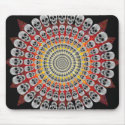 Circles of Skulls & Fire Graphics: Custom Mousepad by spiritswitchboard Circles of Skulls & Fire Graphics: Custom Mousepad