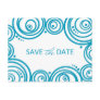 Circles Save the Date Postcard