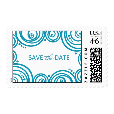 Circles Save the Date Stamp