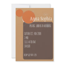 Circles & Stars Invitation by myhome71 Circles & Stars Invitation